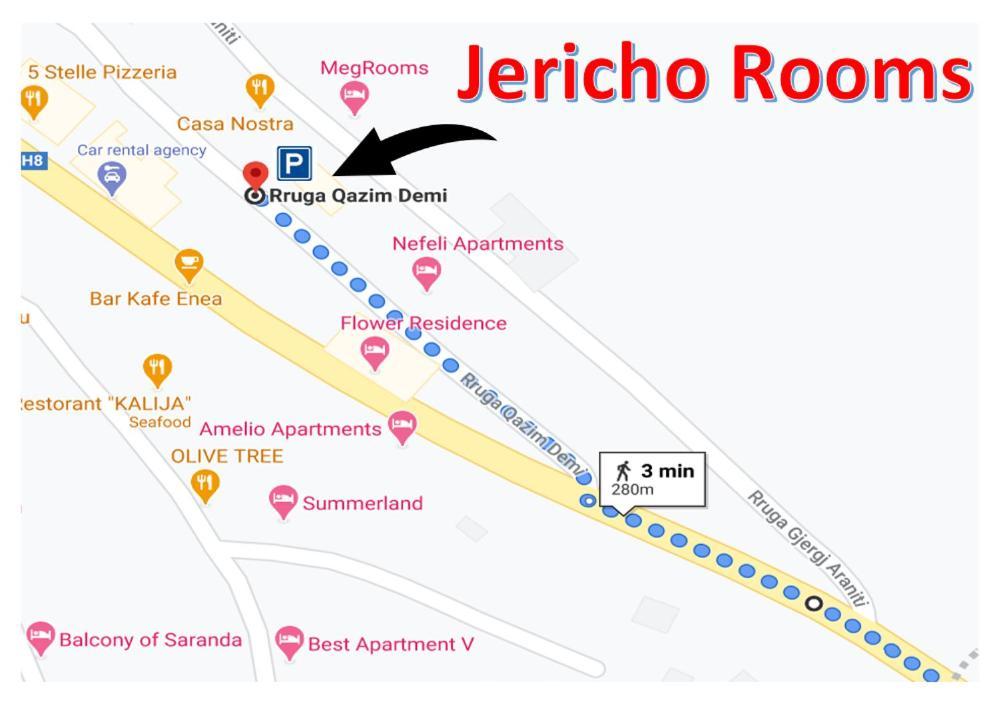 Jericho Rooms Sarande Exterior photo